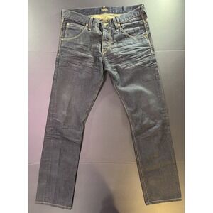 Vintage Lee 101z Jeans Men's 33x32 Straight Leg Dark Wash